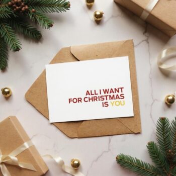 Vánoční pohlednice - All I want for Christmas...