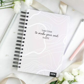 Bullet journal / zápisník s tečkami (pevné desky) - take time