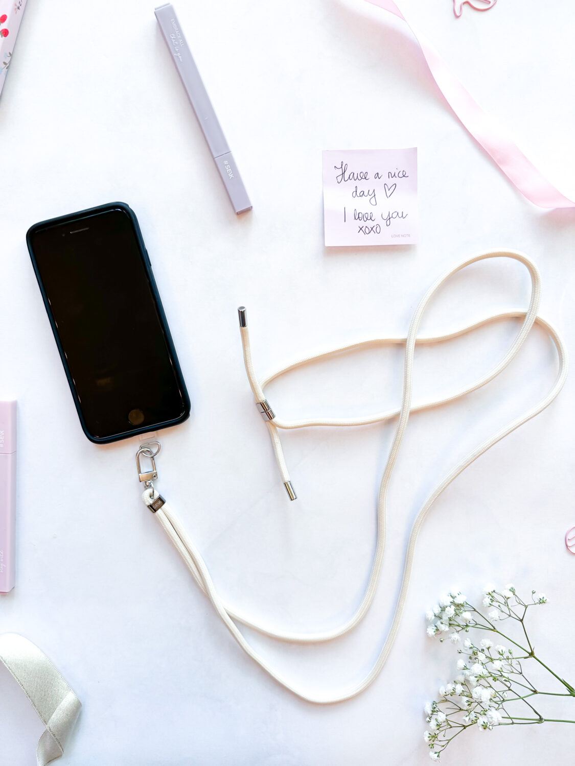 Univerzální popruh na telefon - Vanilla
