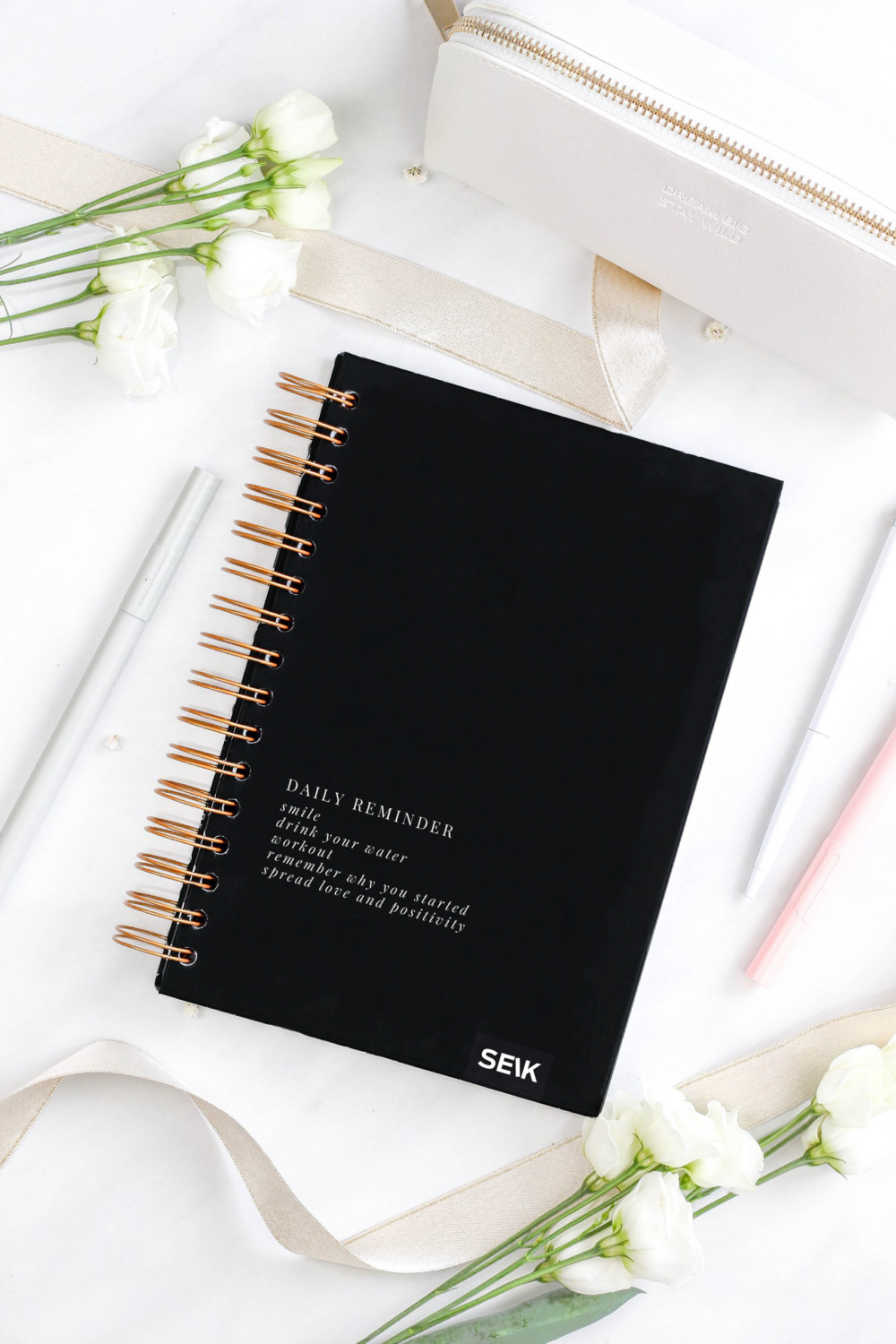 Bullet Journal / zápisník s tečkami (pevné desky) - reminders
