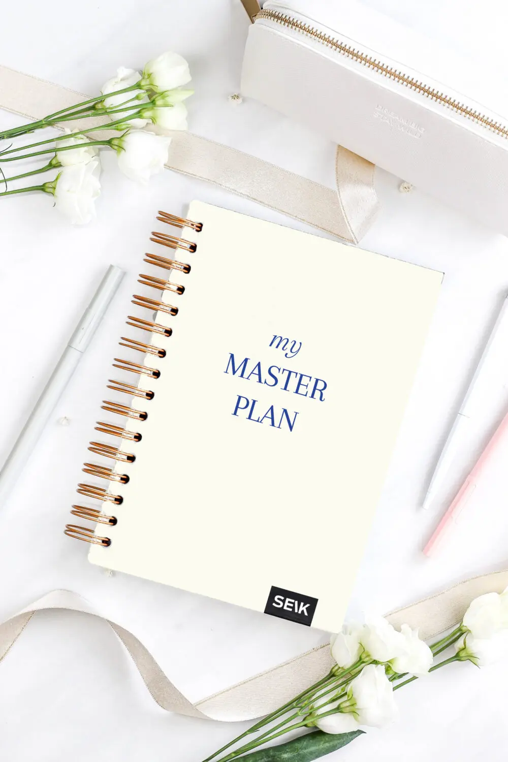 Bullet journal / zápisník s tečkami (pevné desky) - My master plan