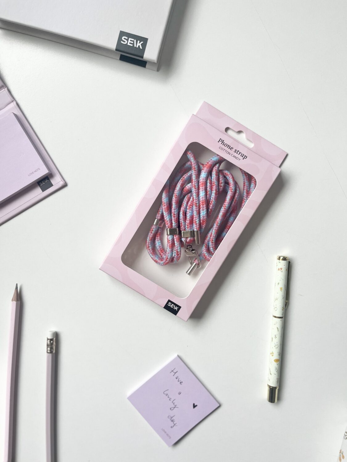 Univerzální popruh na telefon - cotton candy
