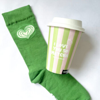I love you so matcha ponožky