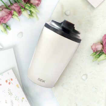 SEIK Termohrnek/hrnek na kávu – béžový (350ml)