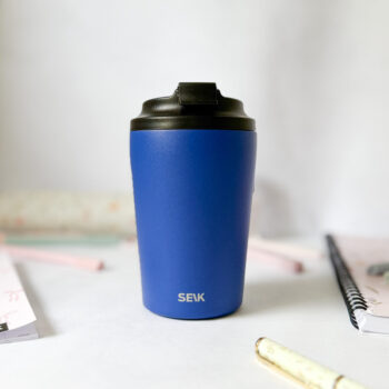 SEIK Termohrnek/hrnek na kávu - modrý (350ml)