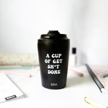 SEIK Termohrnek/hrnek na kávu – get sh*t done (350ml)