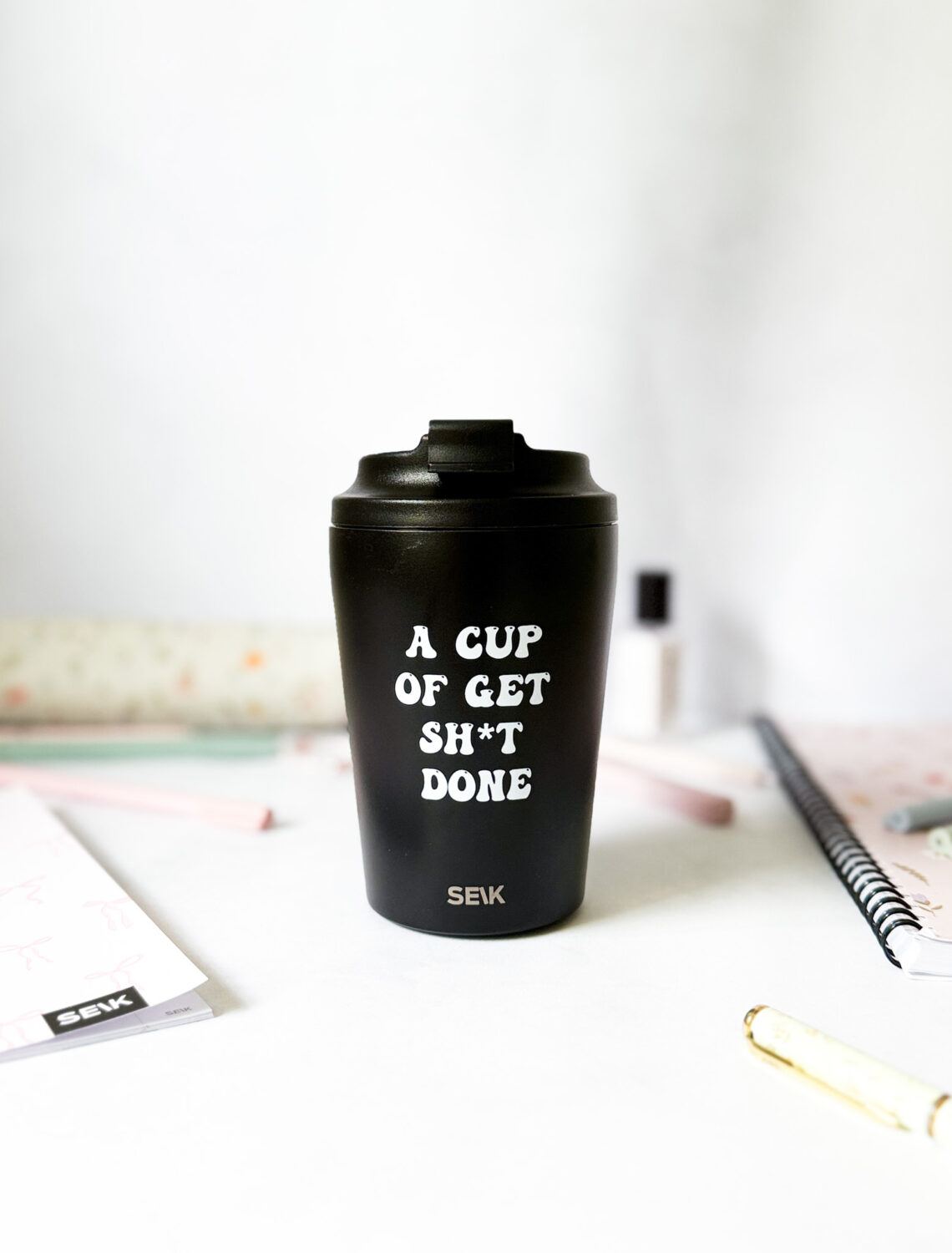 SEIK Termohrnek/hrnek na kávu – get sh*t done (350ml)