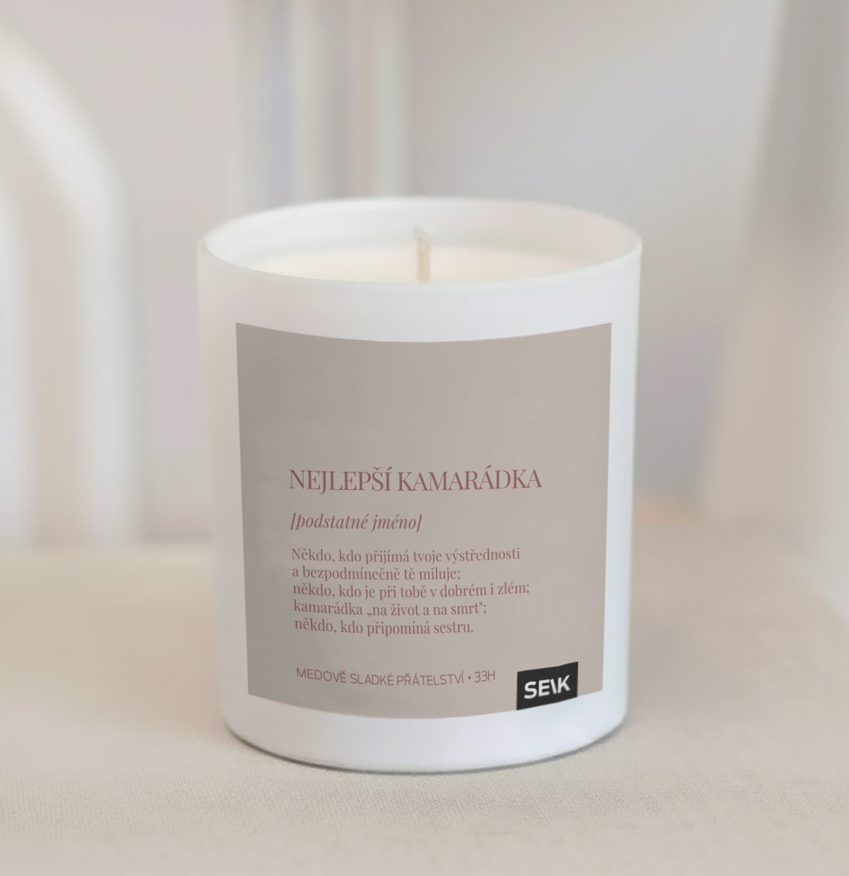 Šťastná svíčka - nejlepší kamarádka