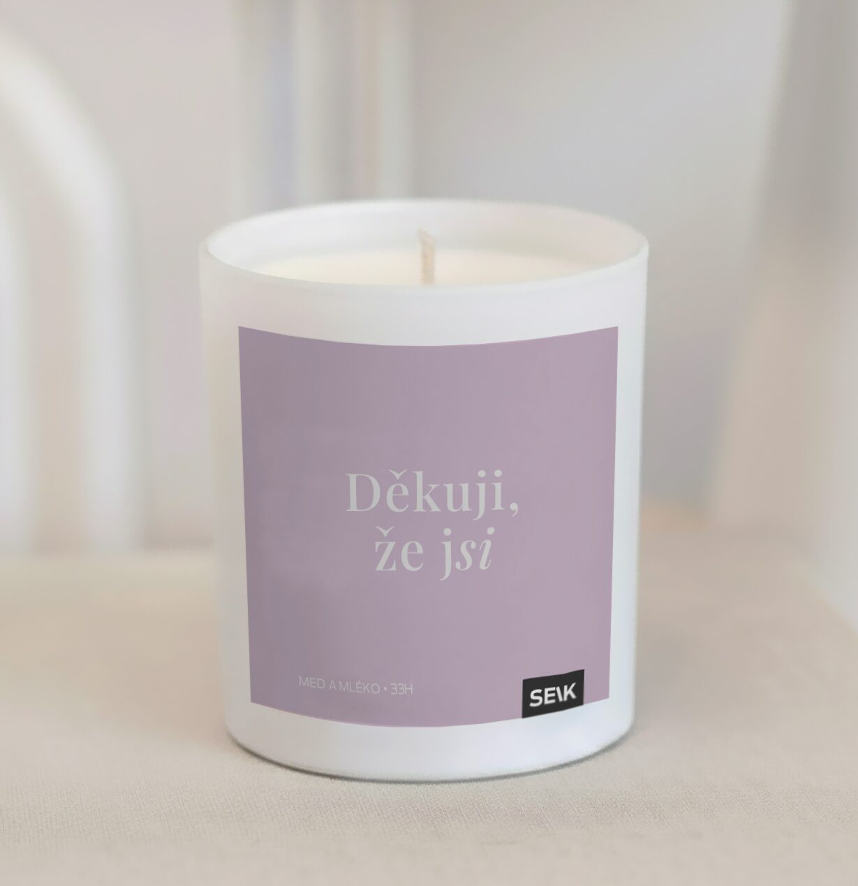 Šťastná svíčka - děkuji, že jsi