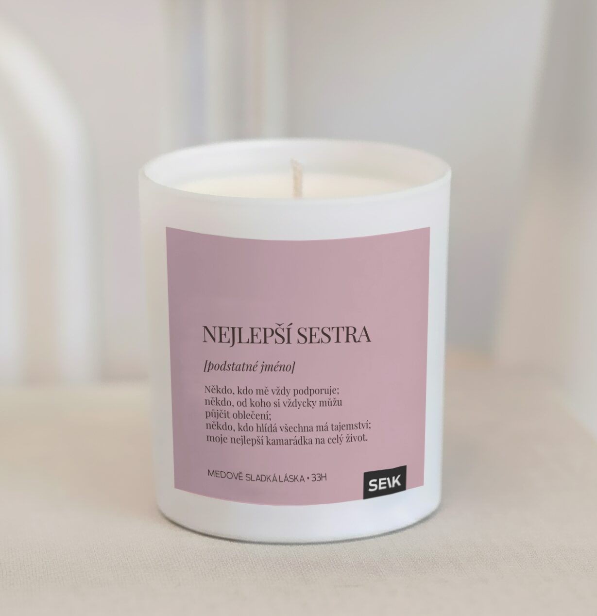 Šťastná svíčka - nejlepší sestra